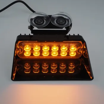 Maják PREDATOR LED vnitřní, 12x LED 3W, 12/24V, oranžový, ECE R65