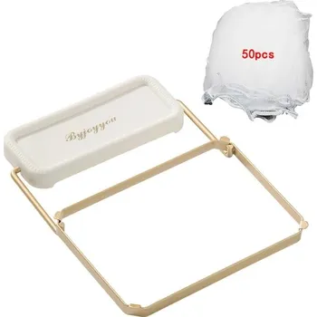 Odpadkový koš Skládací stojan na odpadky do kuchyně | Koš na zbytky - stojan bílý 50 sítí