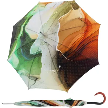 Deštník DOPPLER Manufaktur Elegance Boheme Fumare - luxusní dámský holový deštník