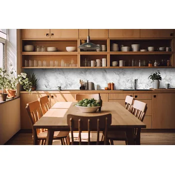 Fototapeta DIMEX | Fototapeta do kuchyně Mramor detail KI-420-282 | 420 x 60 cm | šedá + Samolepicí fototapeta za kuchyňskou linku DIMEX Mramor detail v šíři 420 cm