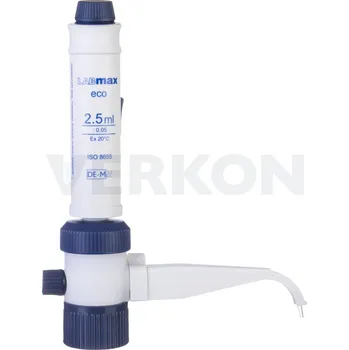Dávkovač mýdla Dávkovač LABMAX eco, Witeg, Objem [ml]: 2,5 – 25,0, Dělení [ml]: 0,50, Závit GL: 45