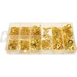 Elektrické konektory pro automobily, neizolované, krimpovací, různé druhy, sada 450 kusů