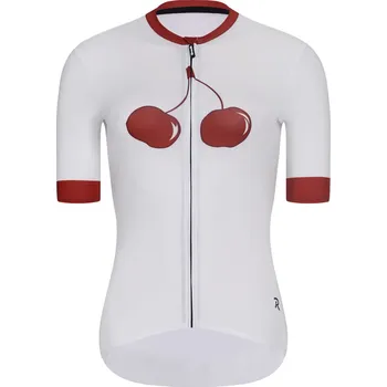 cyklistický dres RIVANELLE Cyklistický dres s krátkým rukávem - FRUIT LADY - bílá/červená 2XL