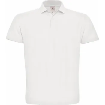 Pánská košile B&C Pánská polokošile Piqué polo ID.001 Velikost: XL, Barva: bílá