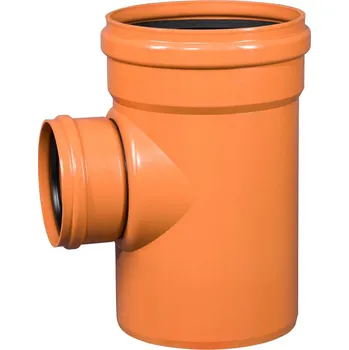 Kanalizační potrubí Odbočka kanalizační PVC Osma KGEA 87°, DN 315 x 200, oranžová