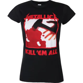 Dámské tričko Tričko metal dámské Metallica - KILL EM ALL TRACKS - PLASTIC HEAD - PHDMTLGSBKIL - XXL