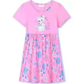 Dívčí šaty Dívčí šaty Kugo KS2371, světle růžové