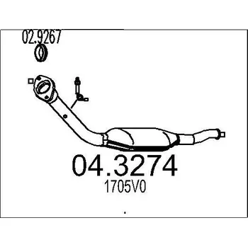 Katalyzátor Katalyzátor MTS 04.3274