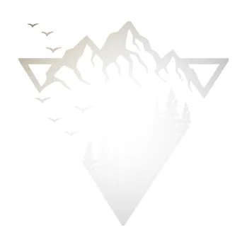 Samolepící dekorace SAMOLEPKA Krajina hory 042 levá magický trojúhelník (82 - odrazková reflexní bílá) NA AUTO, NÁLEPKA, FÓLIE, POLEP, TUNING, VLASTNÍ TEXT, TISK, AUTOSAMOLEPKY.cz, POLEPY, OBRÁZEK, LOGO, SAMOLEPKY