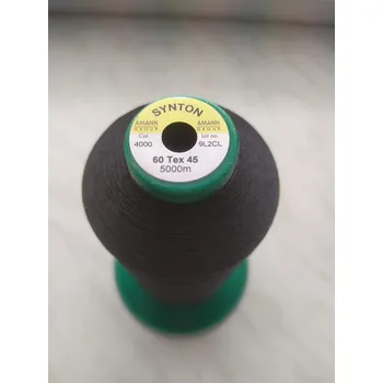 Nit Polyesterová niť sedlářská SYNTON 60 návin 5000 metrů - 4000 černá