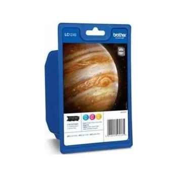 Počítačové příslušenství Sada inkoustů Brother, originální inkoustové náplně CMY LC1240RBWBP