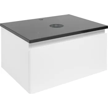 Koupelnový nábytek SAT Koupelnová skříňka s krycí deskou SAT B-WAY 59x30x45 cm bílá lesk BWAY60WZ BWAY60WZ