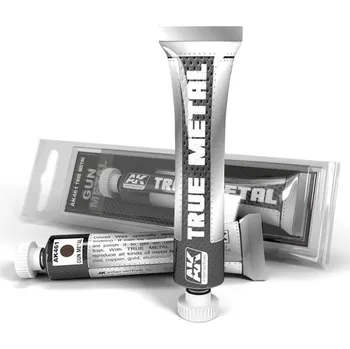 Modelářská barva AK Interactive AK AK461 TRUE METAL GUN METAL (20g)