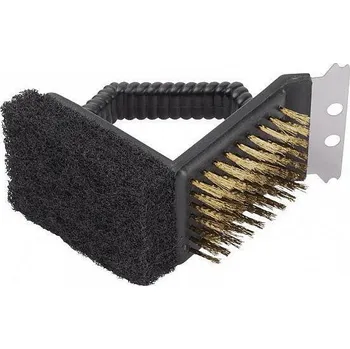 Drátěný kartáč Kartáč BBQ CG591 mosazný se škrabkou