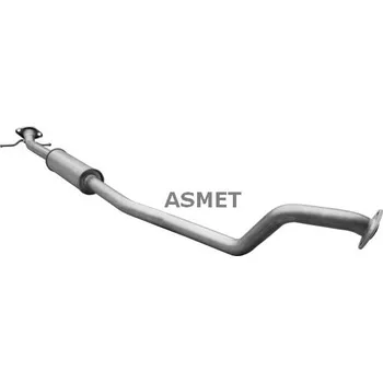 Výfukový systém Stredni tlumic vyfuku ASMET 25.014