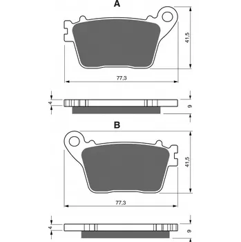 Autodíl Brzdové destičky GOLDFREN 242 S33 STREET REAR