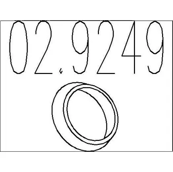 Těsnění výfuku Těsnění, výfuková trubka MTS 02.9249