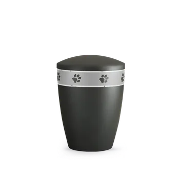 Smuteční dekorace Zvířecí urna Aurum Silver - Černá 0,5l