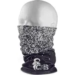 CXS Šátek multifunkční TOBY, zimní 26x48cm, černo -bílý