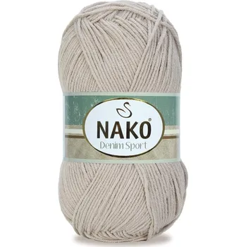 Příze Nako Denim Sport Barva: šedá pudrová - 1199