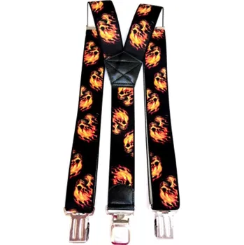 Kšandy Kšandy hořící lebka (Stylové kšandy hořící lebky)