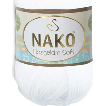 Příze Nako Hosgeldin Soft Barva: bílá - 208