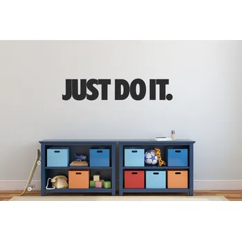 Samolepící dekorace Lepy.cz Samolepka na zeď Just do it Velikost (šířka x výška): l20x24cm, Barevná varianta: Světle žlutá