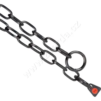 Obojek pro psa HS Obojek, černý, NEREZ, střední článek: 61 cm