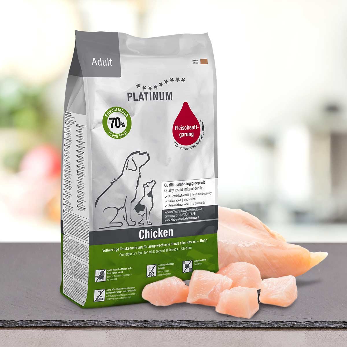 Platinum Adult Chicken granule pro psy - Kuřecí 5 kg