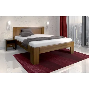 Postel FMP Lignum Edit postel bez přední výplně - buk průběžný Moření: olej č. 300, Výška bočnice: 50 cm, Rozměr: 140 x 200 cm