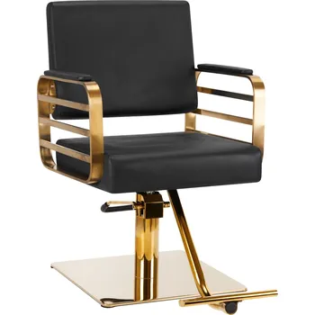 Kadeřnické křeslo ACTIVESHOP KADEŘNICKÉ KŘESLO GABBIANO AVILA BLACK GOLD