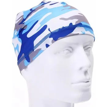 Čepice Unisex cyklistická čepice proti UV záření - Bílá Modrá Camo