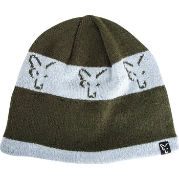 Rybářské oblečení FOX ČEPICE GREEN SILVER BEANIE