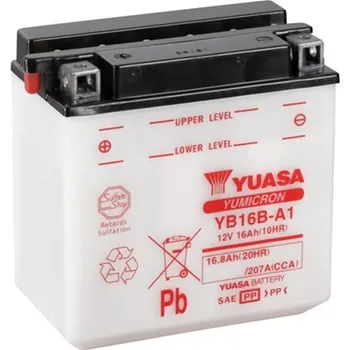 Motobaterie Motobaterie YUASA (originál) YB16B-A1, 12V, 16Ah