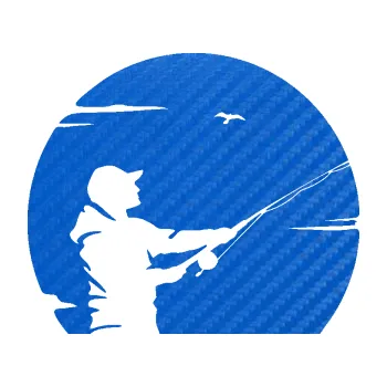 Polep vozidla SAMOLEPKA Rybář 022 pravá (57 - 3D karbon modrý) NA AUTO, NÁLEPKA, FÓLIE, POLEP, TUNING, VLASTNÍ TEXT, TISK, AUTOSAMOLEPKY.cz, POLEPY, OBRÁZEK, LOGO, SAMOLEPKY