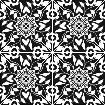 Šablona TCW 12aquot;x12aquot; (30,5x30,5 cm) - Flourish Tile