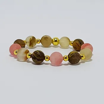 Náramek Damský náramek z minerálů 10 mm - melounový turmalín matný