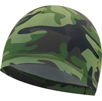 Čepice Cyklistická unisex rychleschnoucí čepice - Zelená Camo