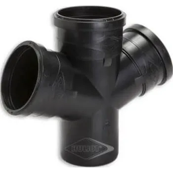 Kanalizační potrubí Ostatní HULIOT ULTRA SILENT USDA dvojitá odbočka 67,5° DN110/110/110, odhlučněná, PP-MD, černá