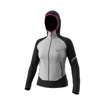 Dámská mikina Dynafit TRANSALPER LIGHT PTC W HOODY black out 40; Šedá bunda + DÁREK DLE VÝBĚRU!