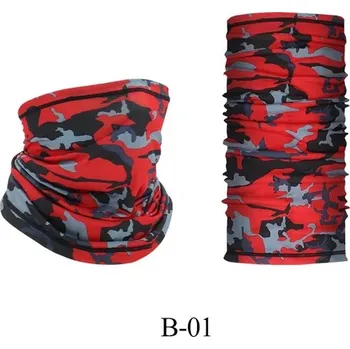 Multifunkční šátek pro venkovní sporty - Červená Camo