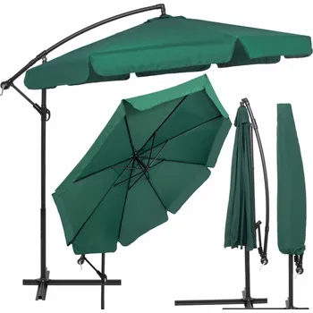 Stínicí technika Zahradní slunečník 290 cm, zelený SPRINGOS CASABLANCA GU0043