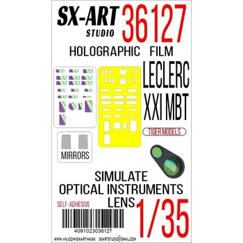 Plastikový model SX-ART 1/35 Holographic film Leclerc XXI MBT (TIGER M.)