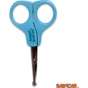 Nůžky na nehty a kůžičku CANPOL BABIES nůžky s kulatou špičkou Modrá