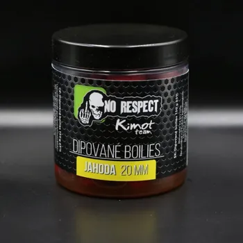 Boilies No Respect Dipované Boilies Jahoda 150 G - 15mm