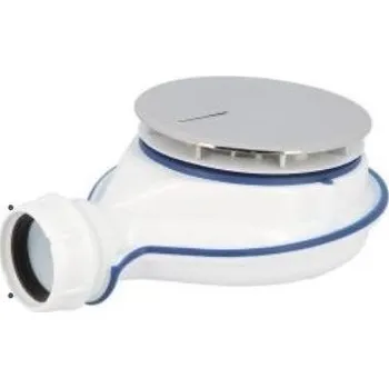 Sifon Aliaxis TURBOFLOW XS vaničkový sifon, univerzální, bílá/chrom