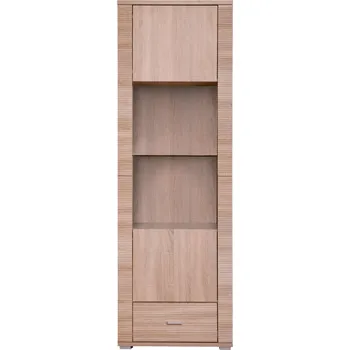 Policová skříň Tempo Kondela Vitrína typ 5, dub sonoma, GRAND