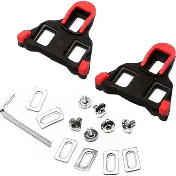 Pedál na kolo Silniční pedály Shimano s cleats SPD-SL - Červené