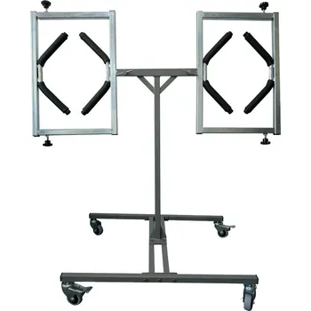 Malířský stojan Kunzer 7FLS02 Stojan na lakování disků otočný, pro 2 ráfky, pojízdný