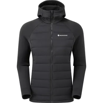 Dámská móda MONTANE WOMEN'S COMPOSITE HOODIE Barva: black, Velikost: UK8/EUR36/US4/XS